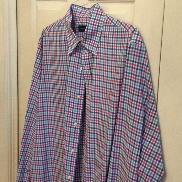 *EUC* Ralph Lauren multi color plaid button down. Size XL. - Picture 4 of 4